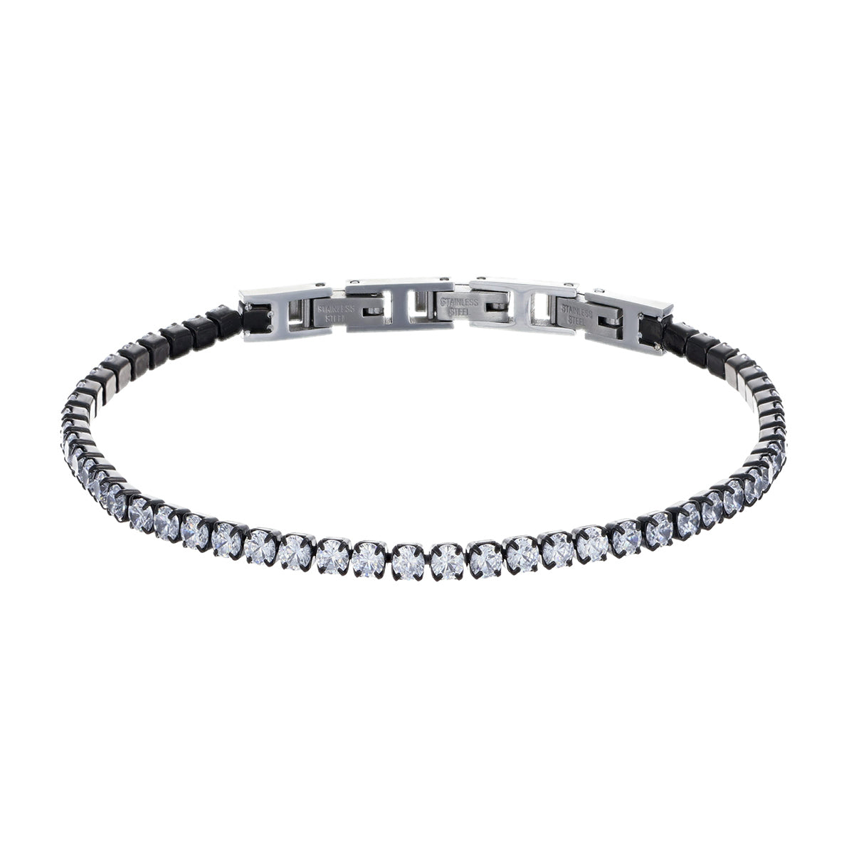 Bracciale Donna Tennis AMEN BTBB18 Argento 925 Rodiato con Zirconi Bianchi 21 cm Bracciale Donna Tennis AMEN BTBB18 Argento 925 Rodiato con Zirconi Bianchi 21 cm