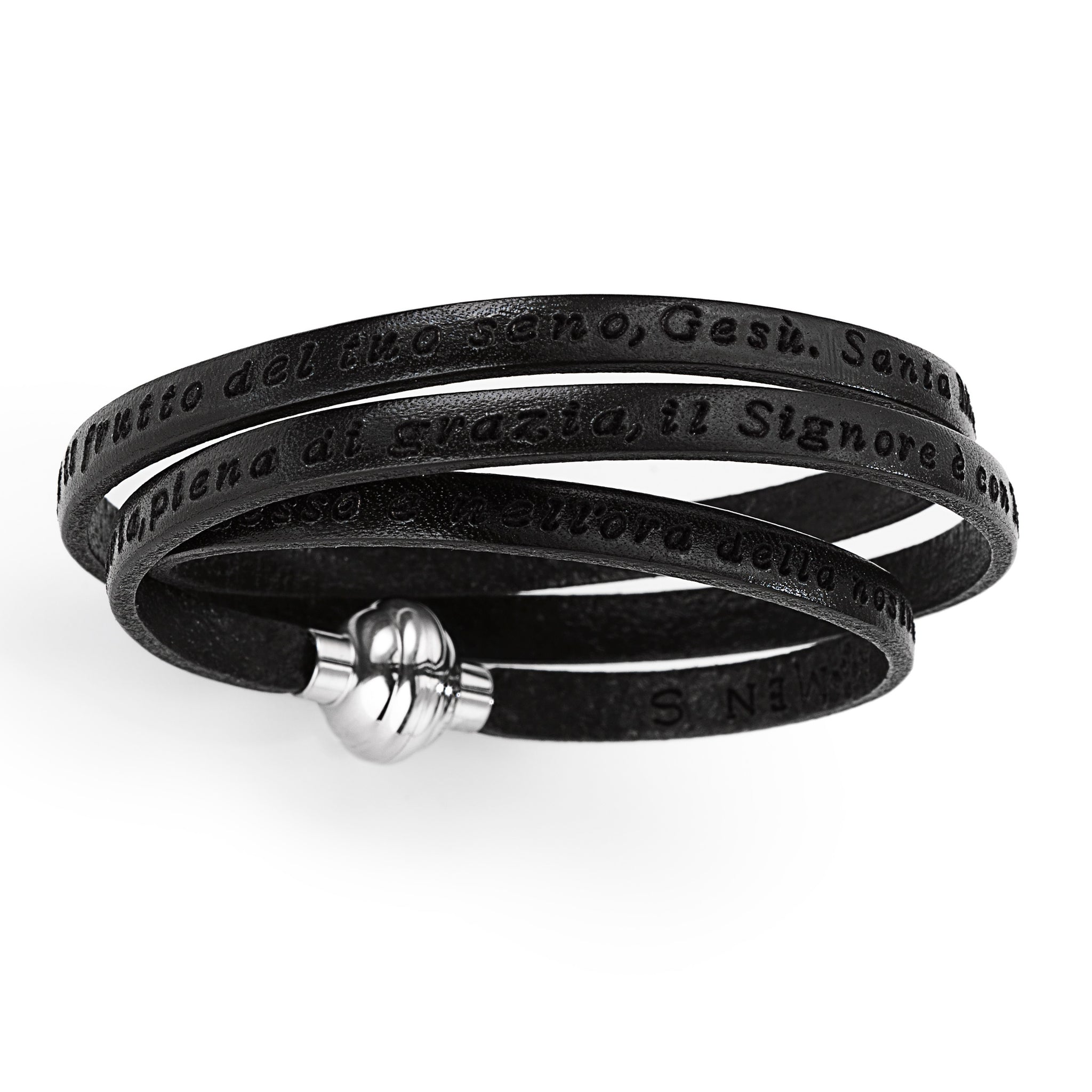 Bracciale Preghiera Nero Ave Maria AmenCollection