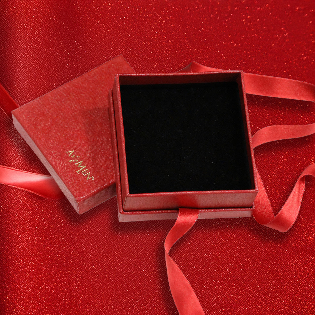 Amen Red Gift Box with Ribbon