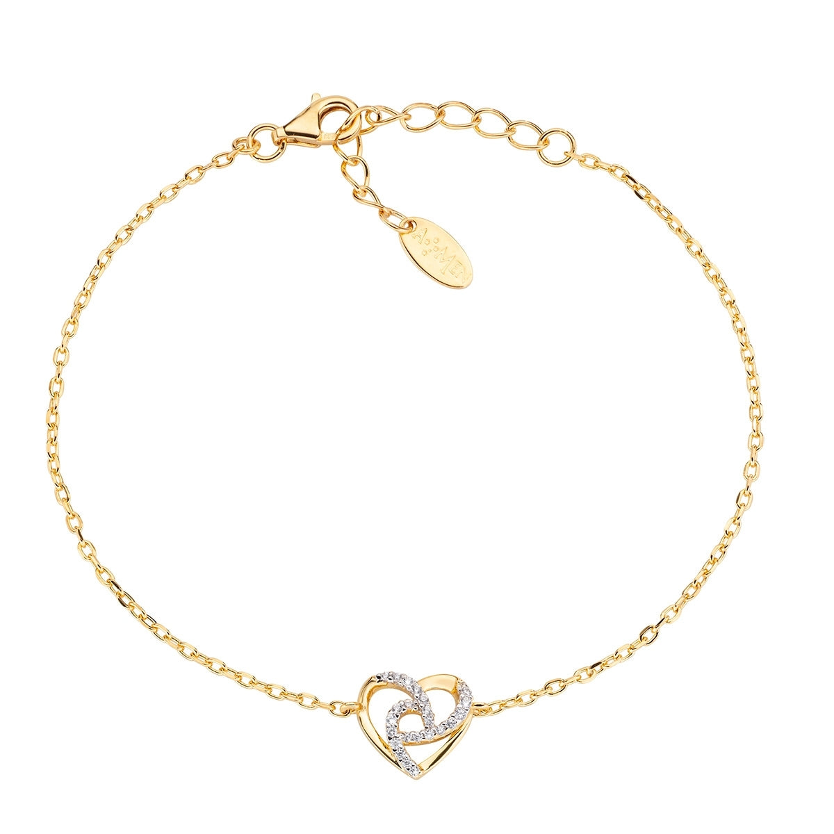 Bracciale Donna Amen Con Cuore In Argento 925 E Zirconi - Gioiello Coccole Luxury, Regalo