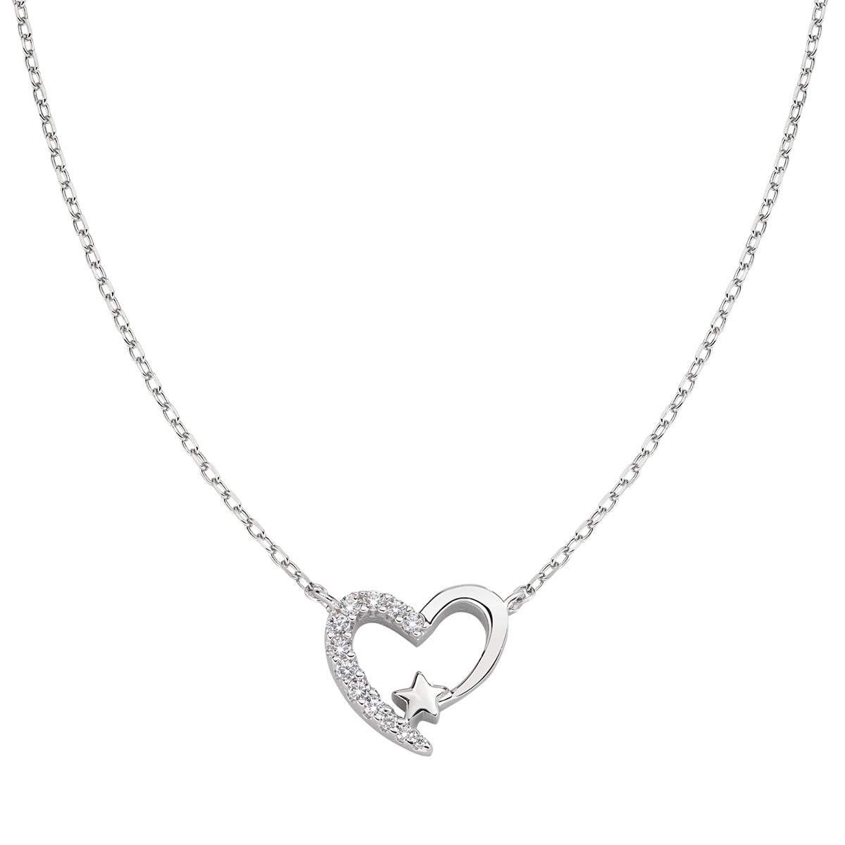 Collana con infinito e cuore zircone – Oro In Oro