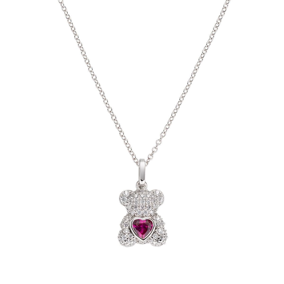 Collana in oro bianco, pendente a cuore con zircone - ORO&CO - Luxury Zone Collana in oro bianco, pendente a cuore con zircone - ORO&CO - Luxury Zone
