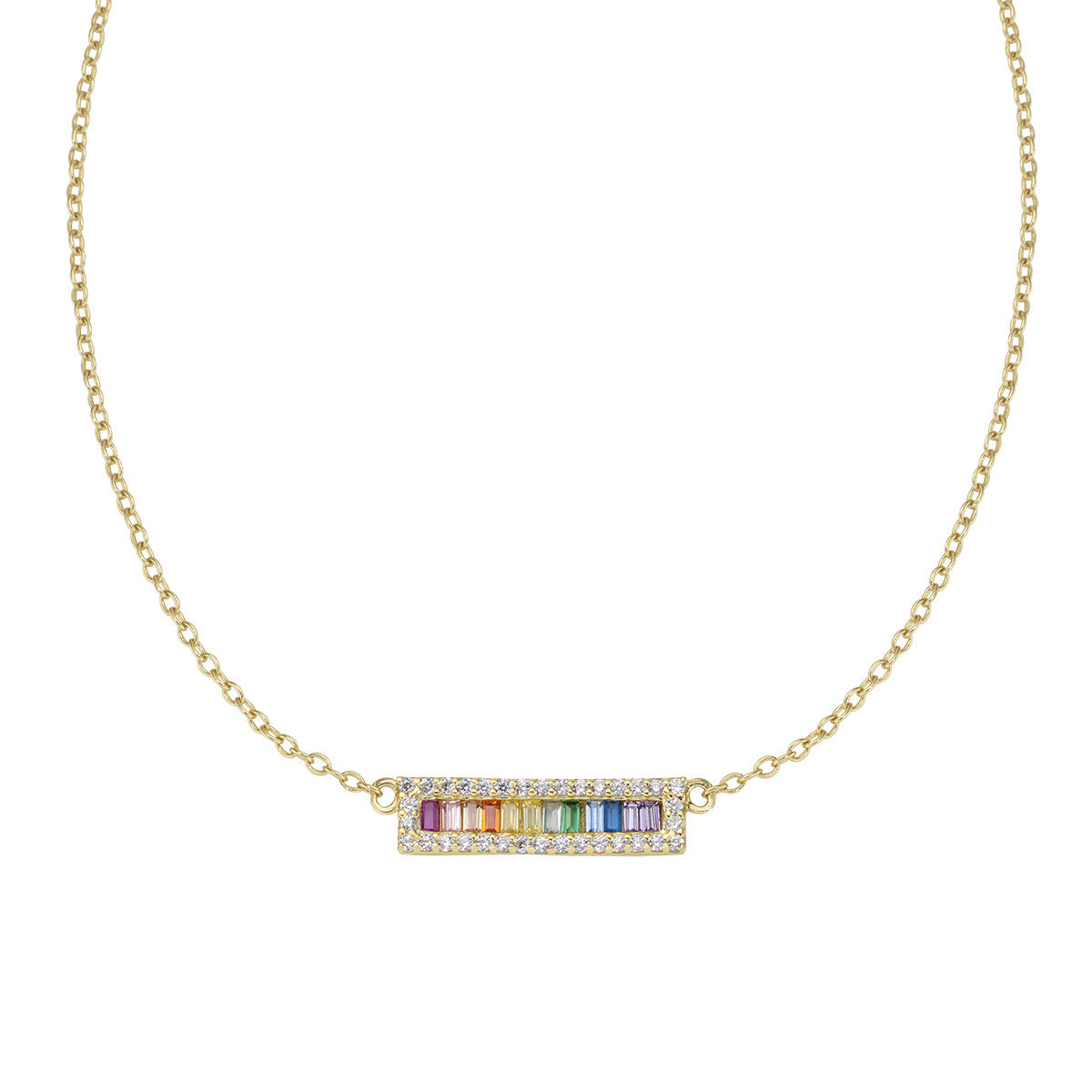 Collana d'argento con ematite multicolore, placcata oro 925