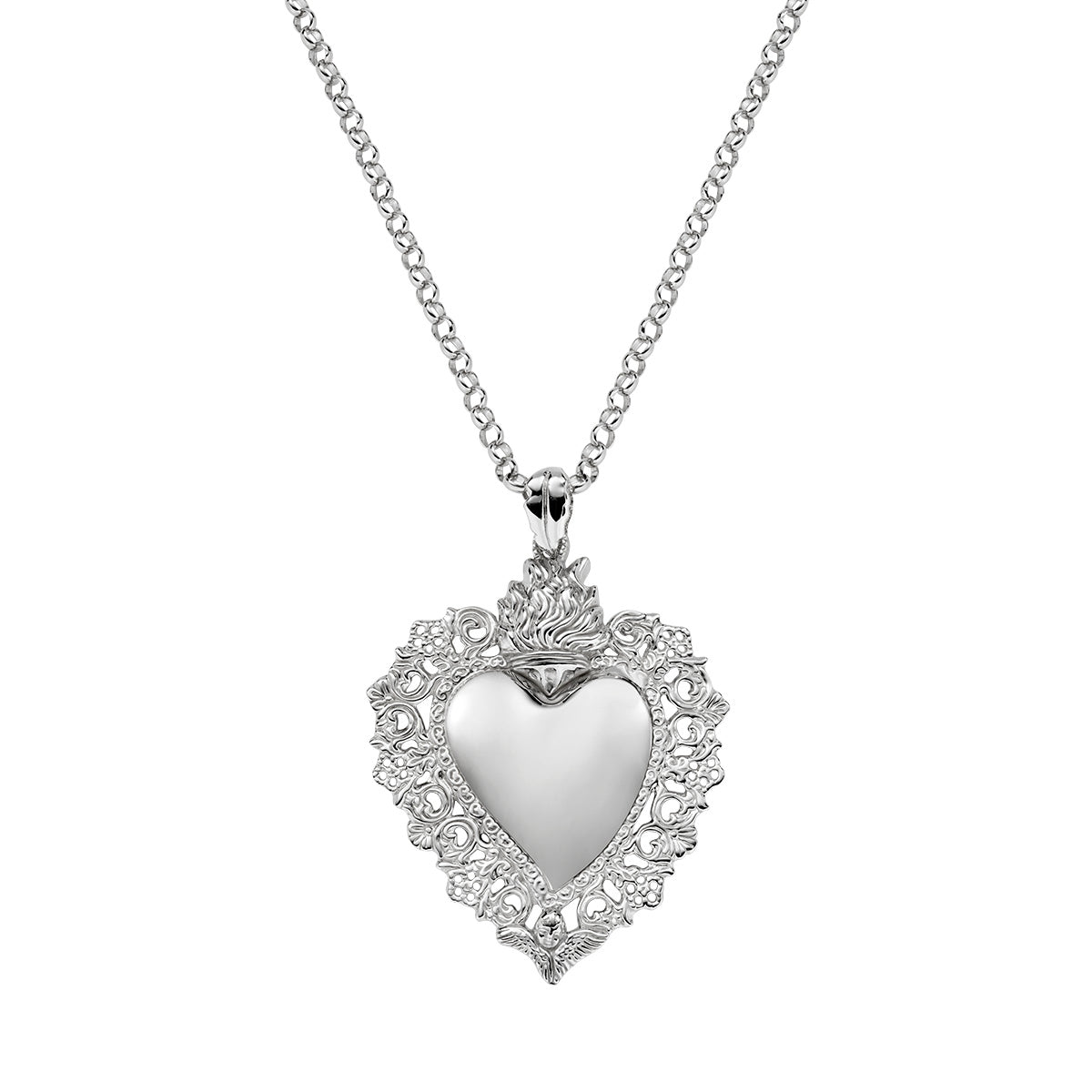 Collana con ciondolo a cuore infinito in moissanite – & Co