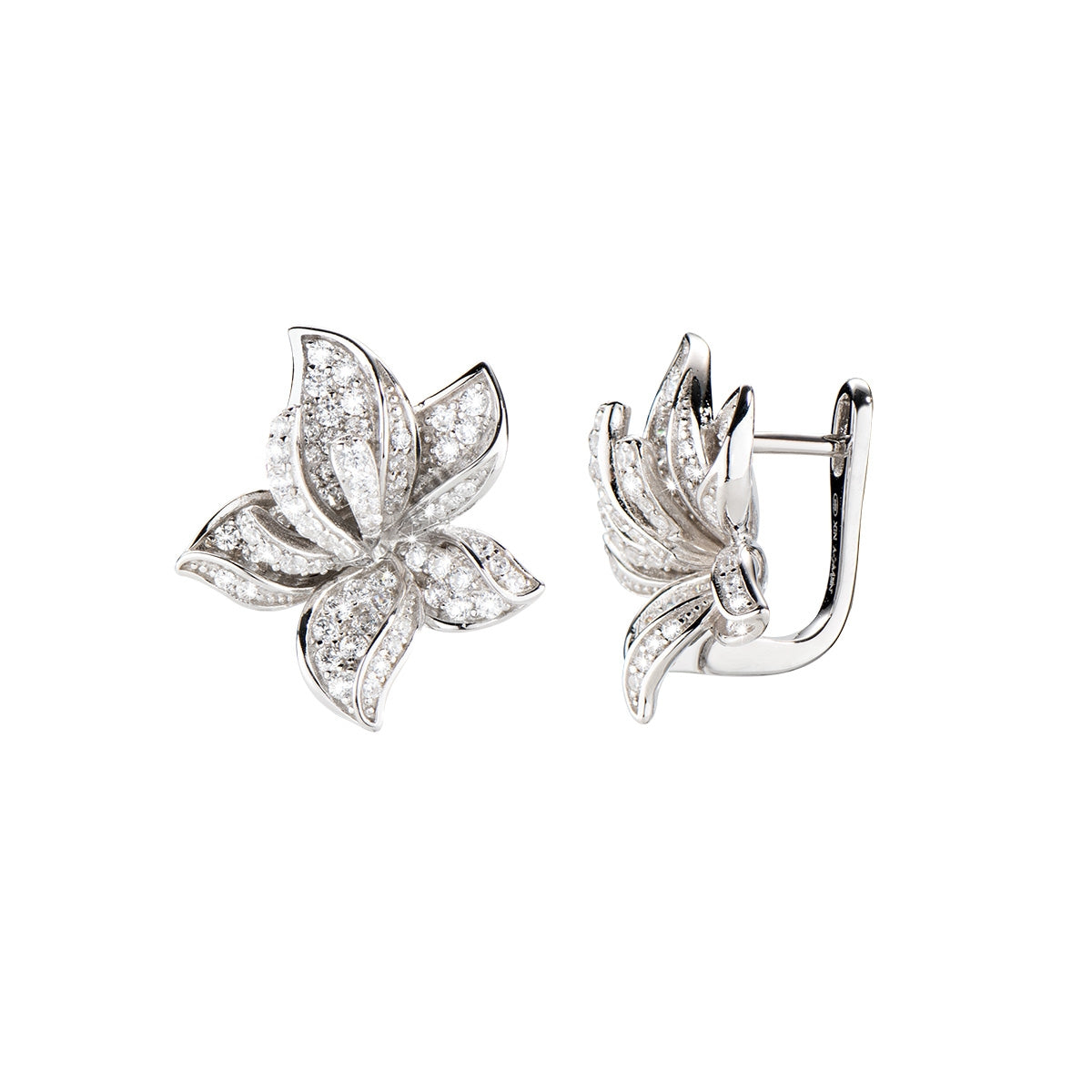 XENOX Orecchini Da Donna In Argento 925 Con Zirconi Bianchi – Modello XS3513N