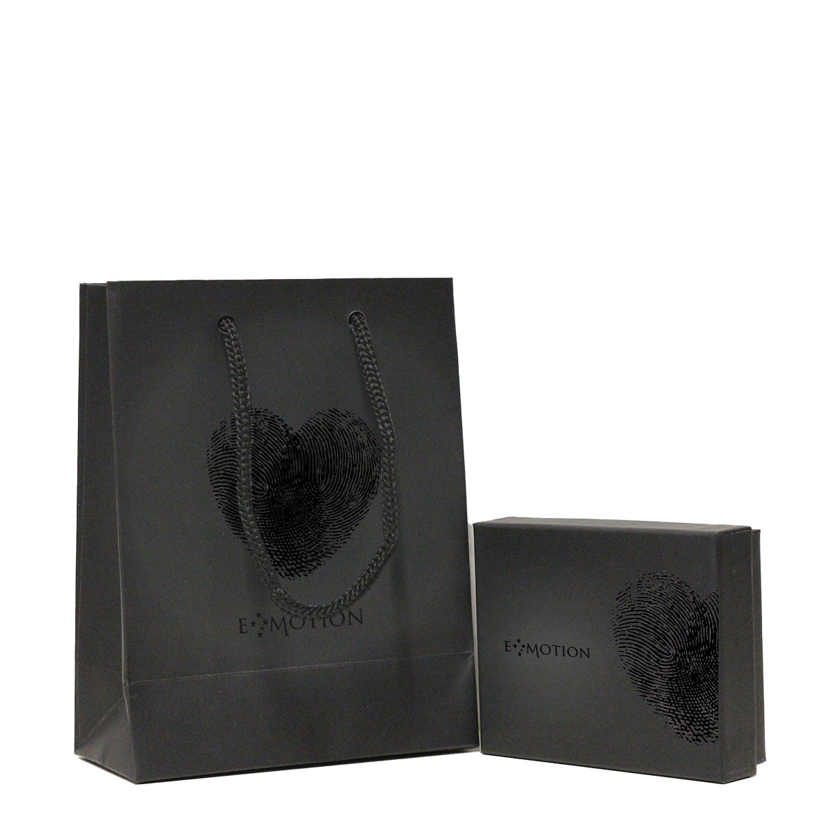 Portachiavi Emotion Cerchio con Smalto Nero