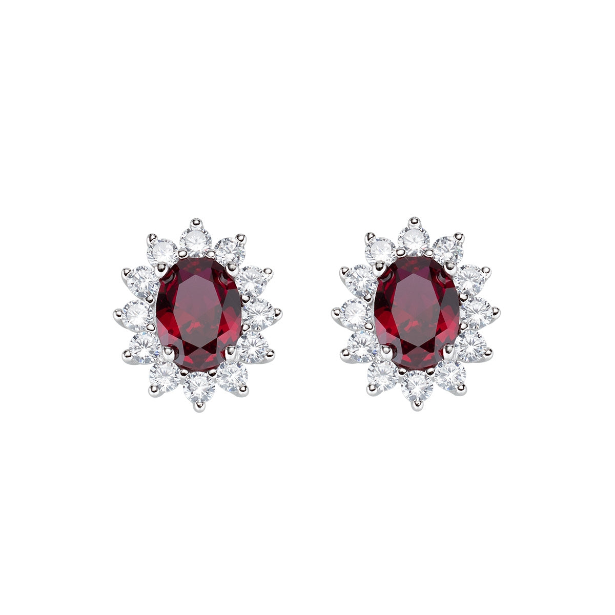 Orecchini Love AG925 e Zirconi, Colore: Rodio - Amen Collection Orecchini Love AG925 e Zirconi, Colore: Rodio - Amen Collection