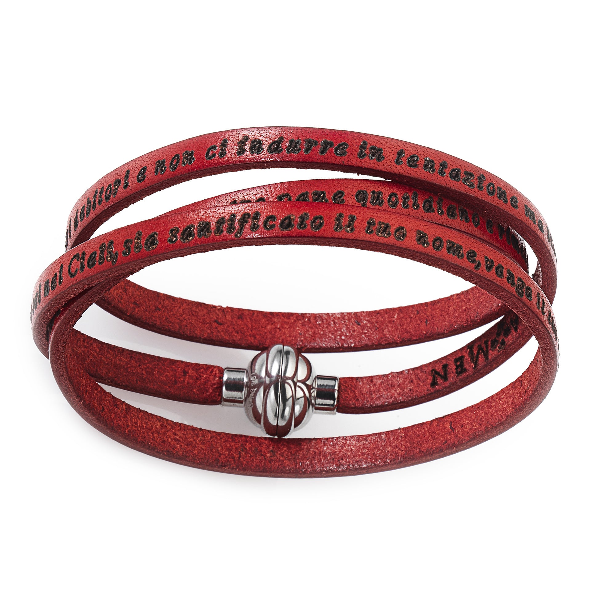 Bracciale Preghiera Rosso Padre Nostro
