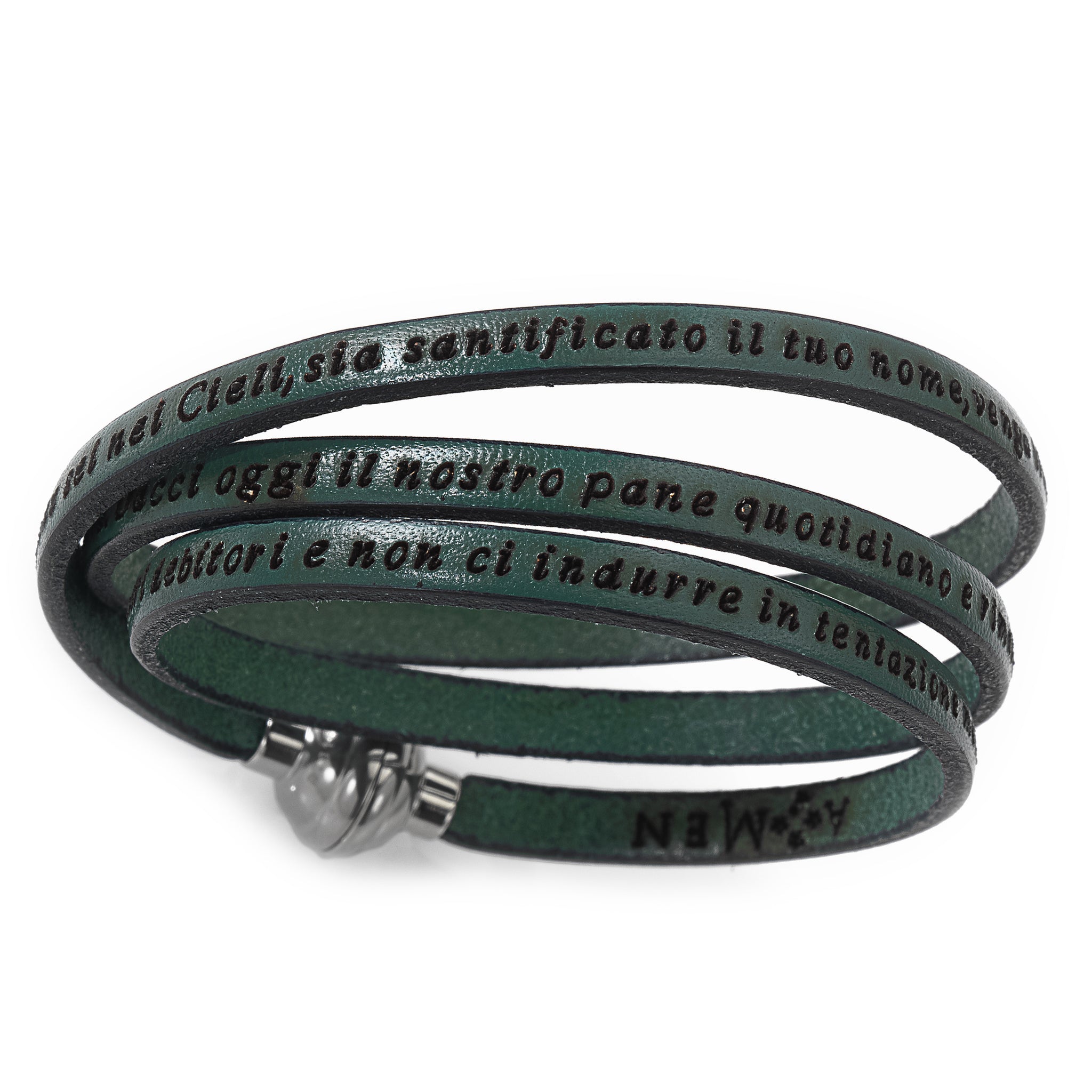 Bracciale Padre Nostro Verde Militare AmenCollection