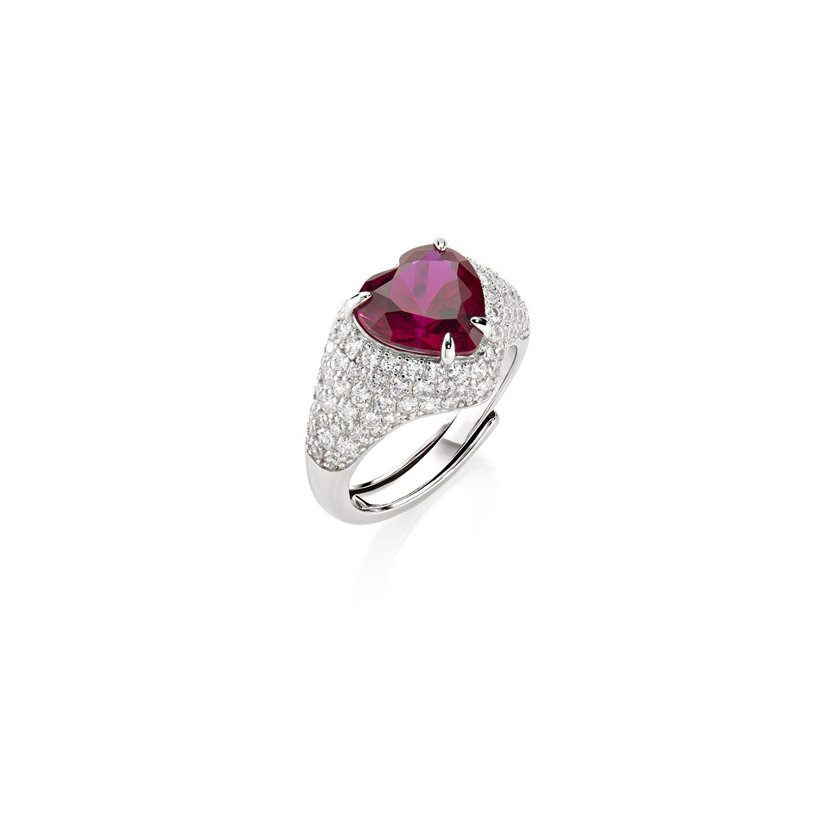 Helen De Lete Anello Regolabile In Argento 925 Con Occhio Rosso – Gioiello Portafortuna, Taglia Regolabile (US 7 Base)