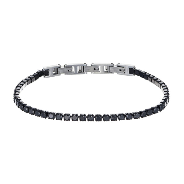Bracciale Amen Unisex BRVIMA_0 Con Perline - Argento 925 E Zirconi, Gioiello Racconti Di Vite D'Amore