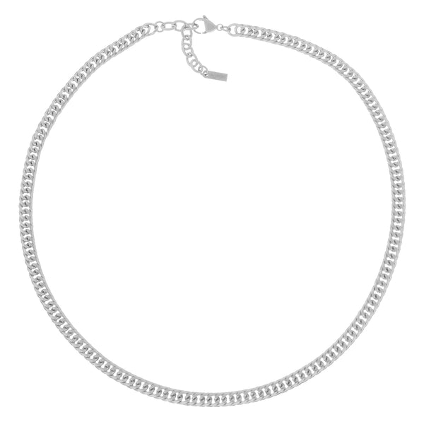 Collana A Maglie Scatola Rotonda In Acciaio Inox - Foto 1