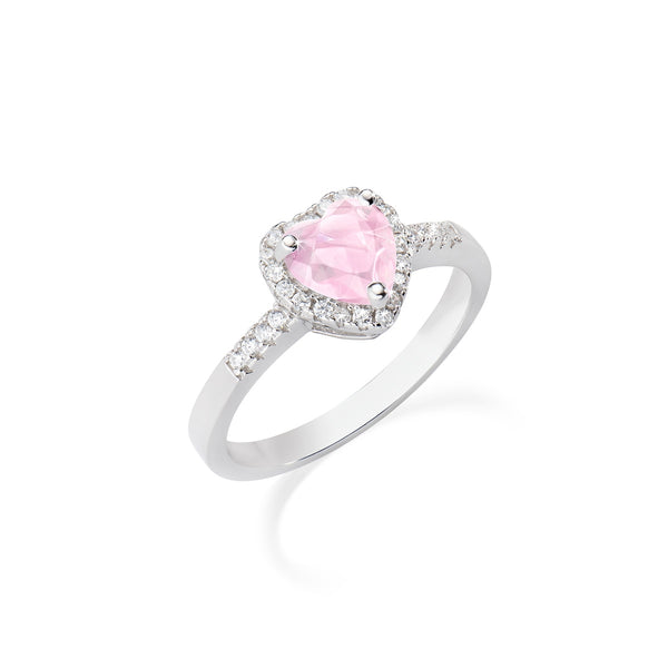 Filodellavita 13 fili in Argento 925 con cuore in Oro Rosa 9kt