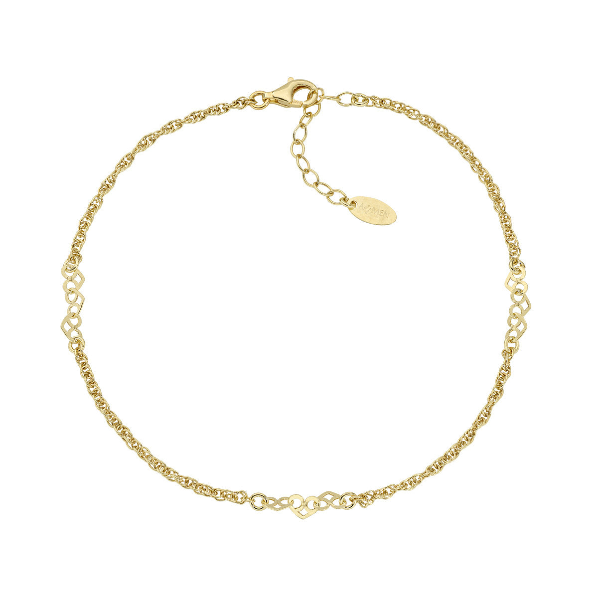 Bracciale Catena Figaro con Maglia Grumetta - Etrusca Gioielli
