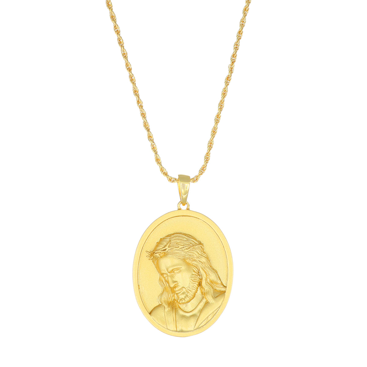 Collana Medaglione Croce Ges&ugrave; Ortodosso Russo &ndash; Gioiello Religioso Cristiano