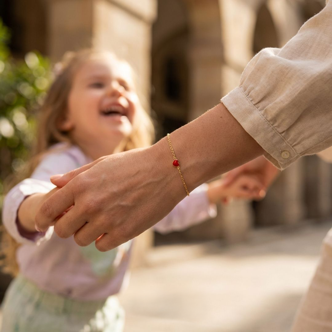 Bracciale Mio Cuoricino in Acciaio Dorato