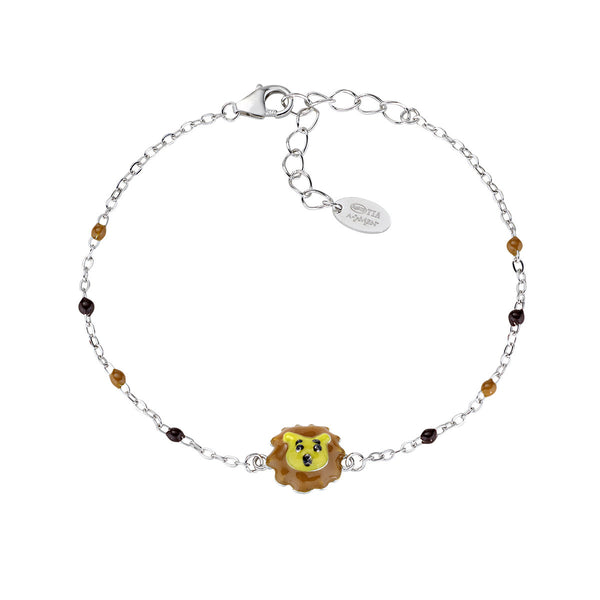 Bracciale AMEN Junior Per Bambine - Argento 925, Perle Di Murano Rosa, Ciondolo Angelo - Foto 2