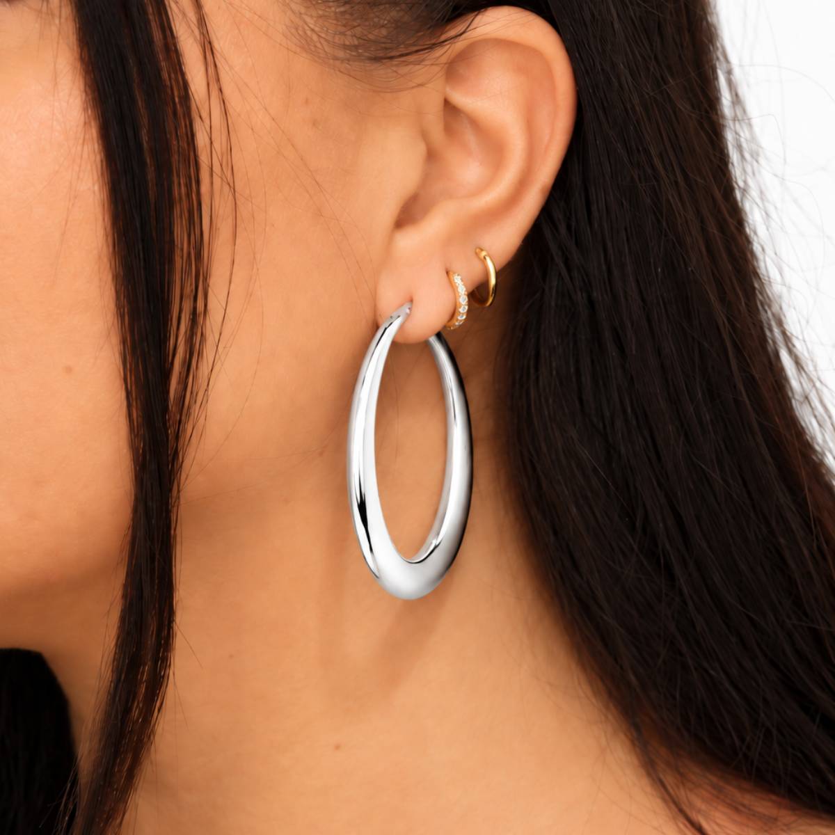Orecchini Selene Maxi Cerchio in lega Amen