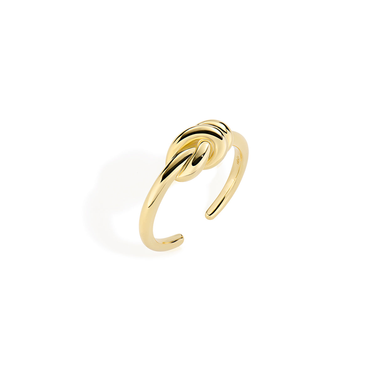 Love Knot Golden Brass Ring