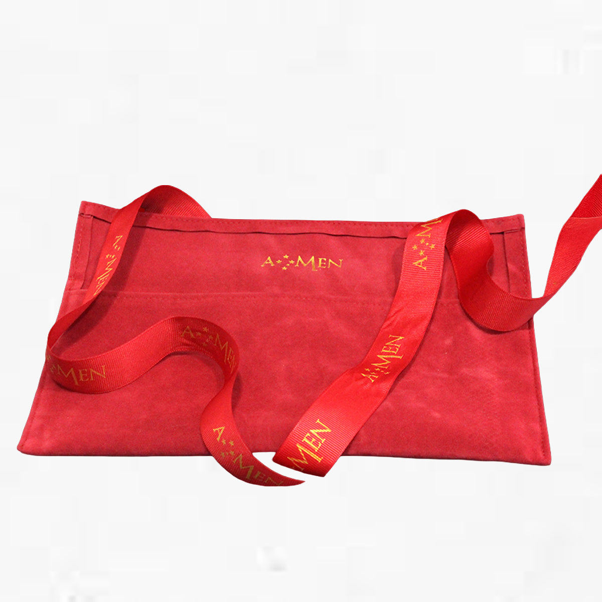 Amen Red Velvet Envelope Bag